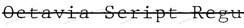 Octavia Script Regul字体转换